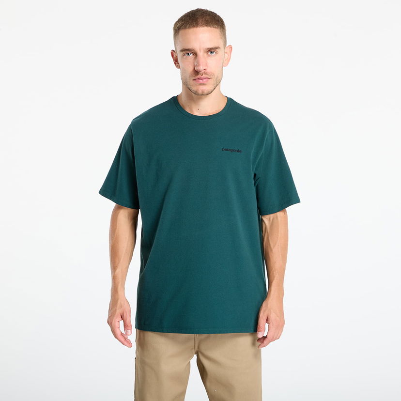 Majica kratkih rukava Patagonia P-6 Logo Responsibili-Tee Zelena | 38504 CASG
