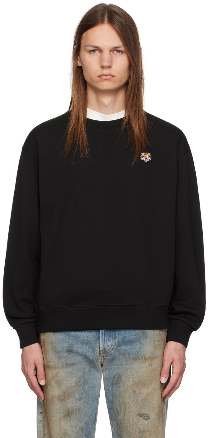 Dukserice KENZO Black Paris Lucky Tiger Sweatshirt Crna | FE55SW2084MF