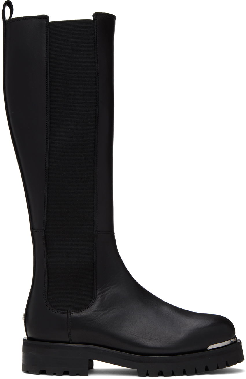 Odjeća Anine Bing ANINE BING Justine Lug Sole Knee-High Boots Crna | A-14-1142-000, 0