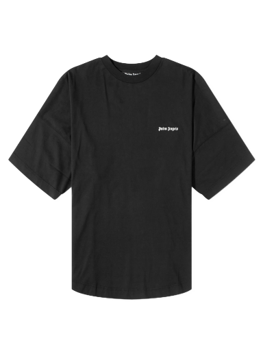 Majica kratkih rukava Palm Angels Embroidered Logo Oversized T-Shirt Crna | PMAA002F23JER0011001