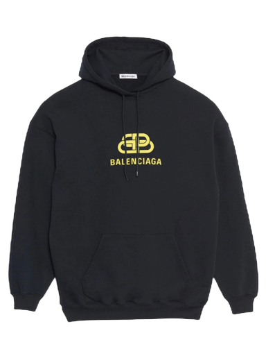 Dukserice Balenciaga Oversized Interlocked BB Hoodie Crna | 578138TEV191361