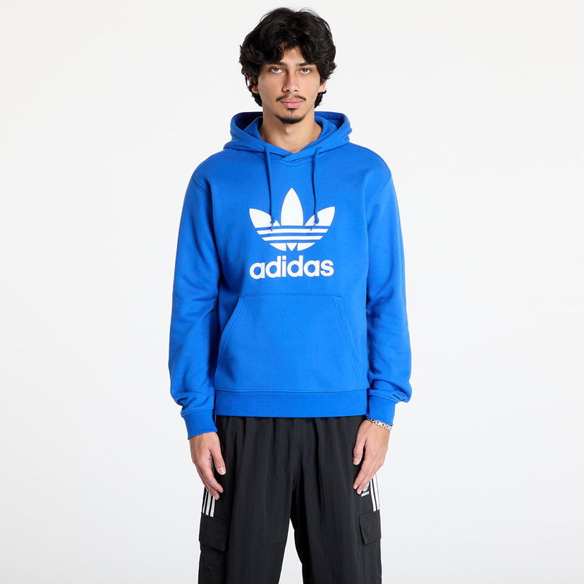 Dukserice adidas Originals Men's Classics Trefoil Blue Hoodie Plava | IZ1855