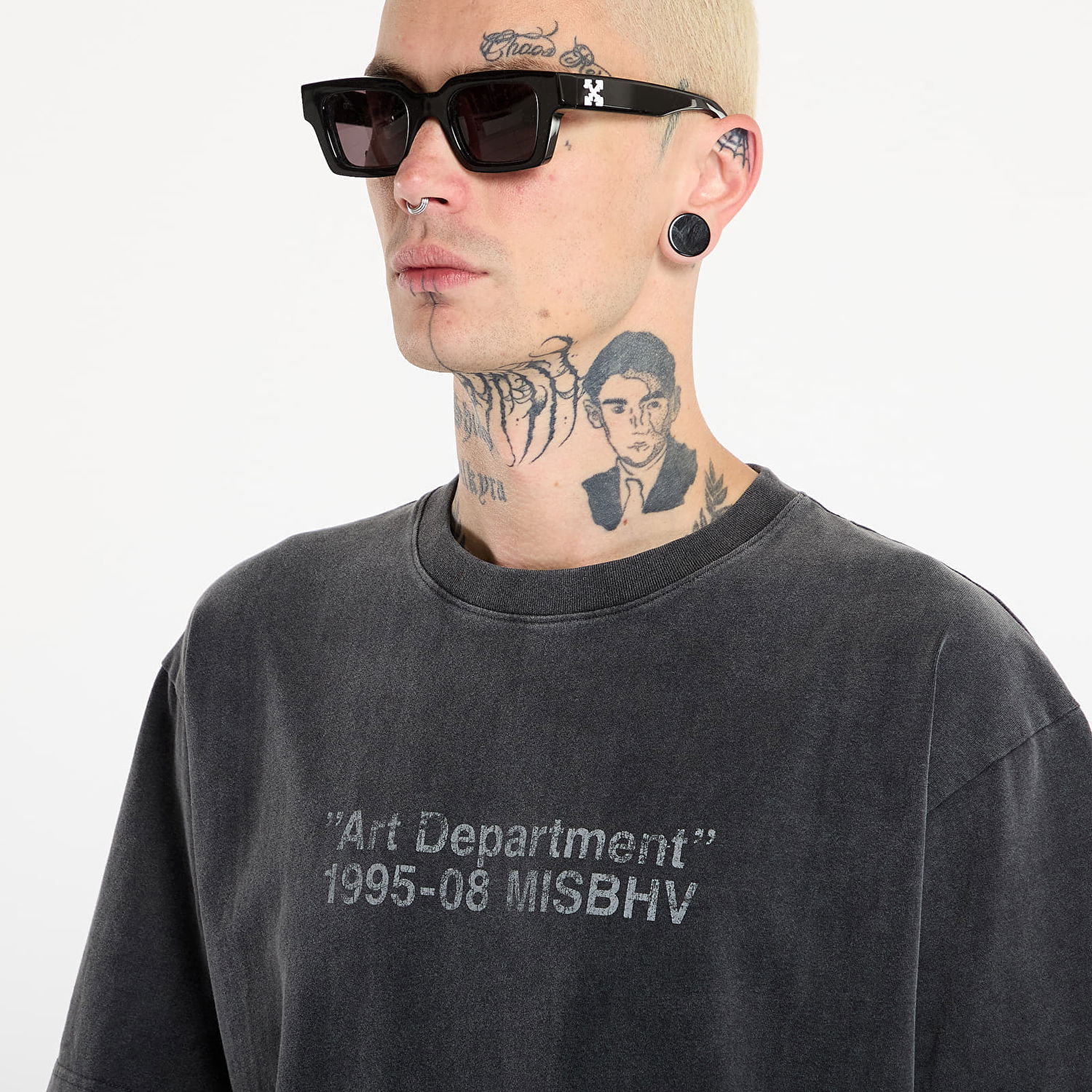 Majica kratkih rukava MISBHV Basic T-Shirt Art Department 1995-08 Siva | 251M132, 1