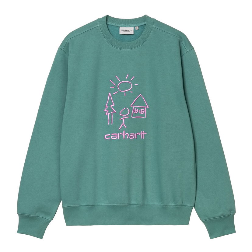 Džemper Carhartt WIP Carhartt WIP Masterpiece Sweatshirt Zelena | I035199_9