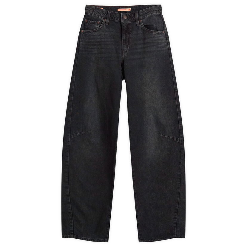 Jeans Levi's Baggy Dad Barrel Jeans 28" Crna | 0039A-0000