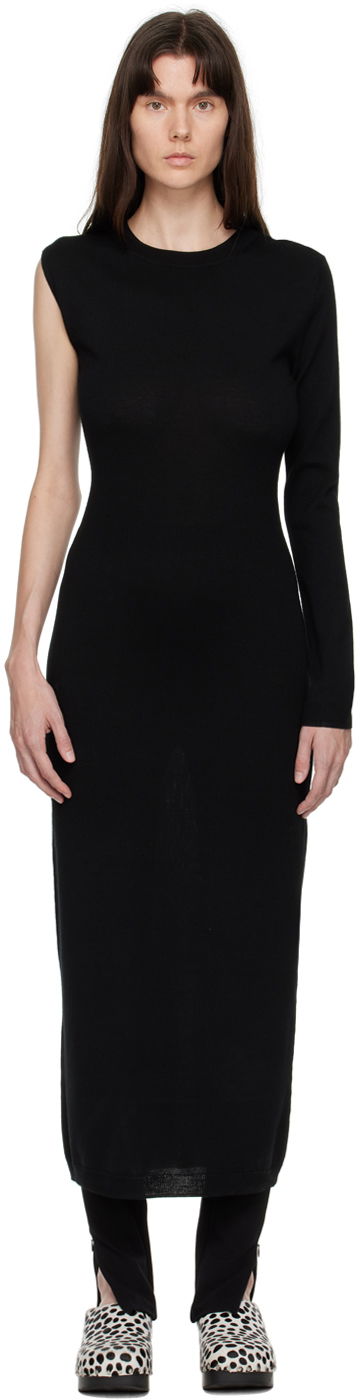 Haljina TOTEME TOTEME One-Sleeve Maxi Dress Crna | 224-6003-322