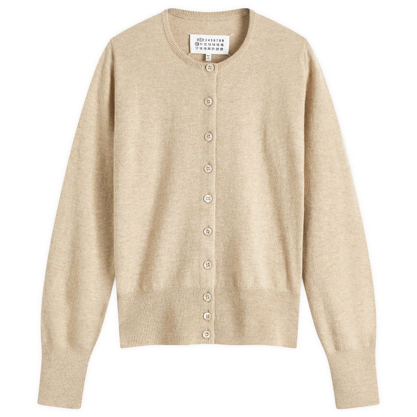Džemper Maison Margiela Maison Margiela Shrunken Knit Cardigan, Size Large Bež | S51HP0016M13090109M