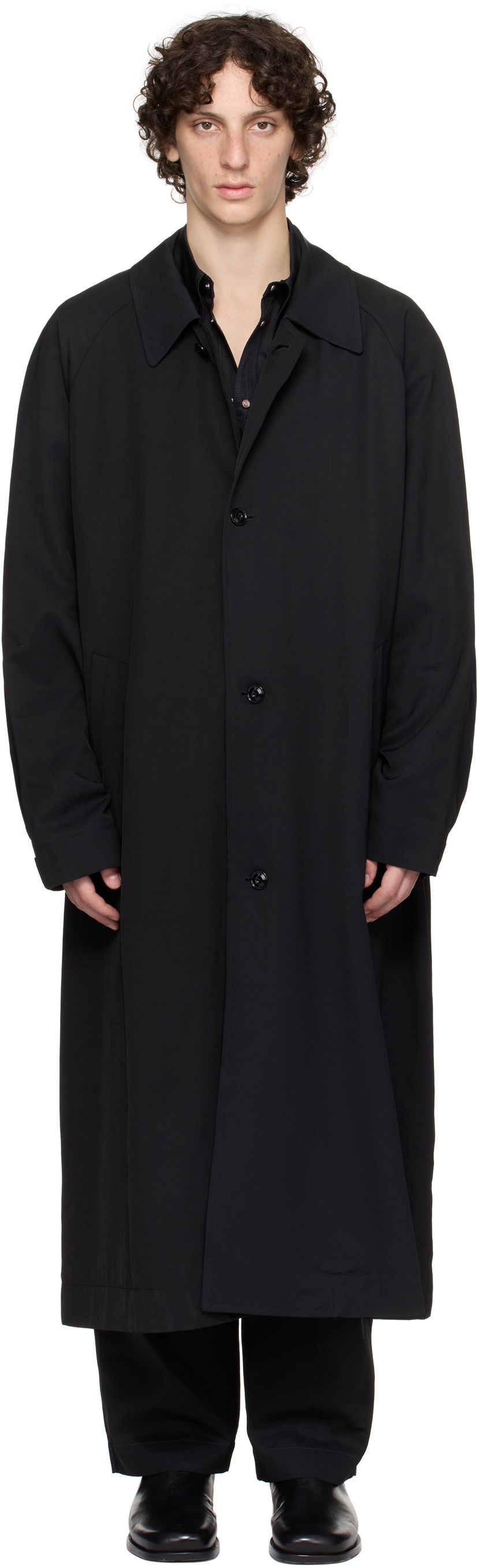 Kaputi LEMAIRE Lemaire Half Coat Crna | CO1097 LF1362