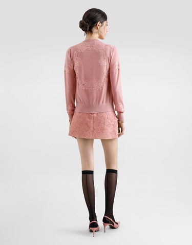 Suknja Dolce & Gabbana Dolce & Gabbana Floral Jacquard Miniskirt Ružičasta | F4A8CTHJMQKF0473, 2