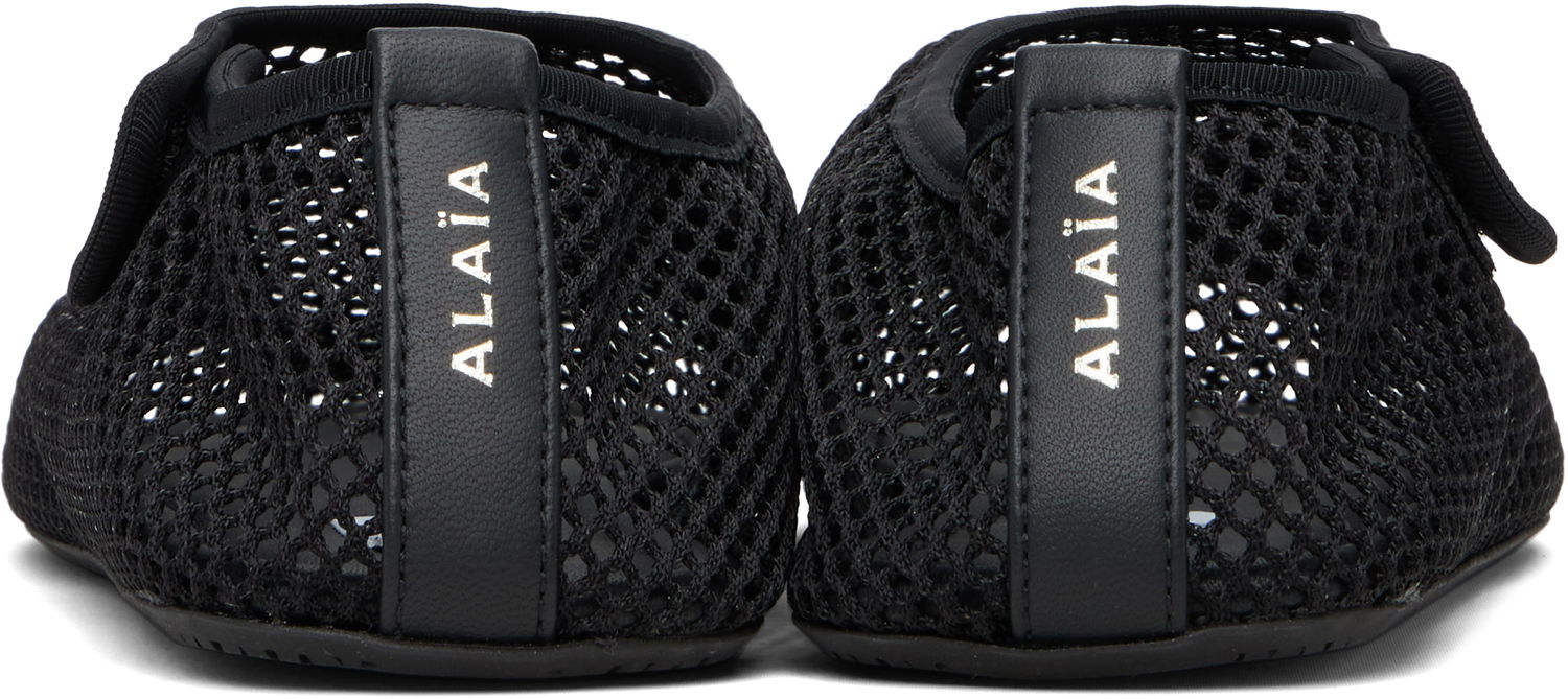 Tenisice i cipele Alaïa ALAÏA Fishnet Ballerina Flats Crna | AA3A065TK050, 1