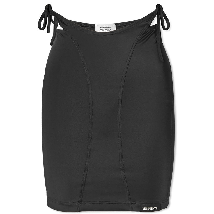 Suknja VETEMENTS Deconstructed Bikini Skirt Crna | WE64SK900B