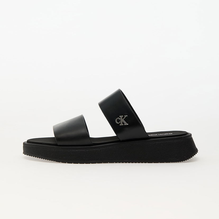Tenisice i cipele CALVIN KLEIN Jeans Sandal Slide Double Black Crna | YW0YW01694 0GJ