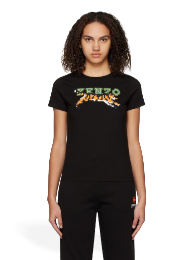 Majica kratkih rukava KENZO Paris Pixel Classic T-Shirt Crna | FD52TS0124SG