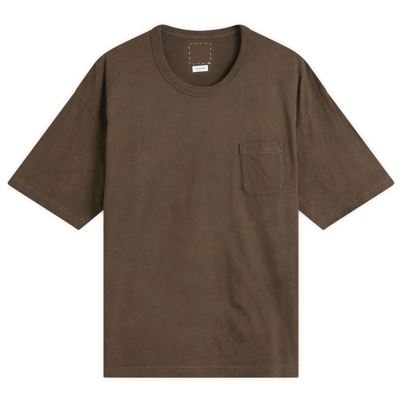Majica kratkih rukava visvim Jumbo Crew Neck Short Sleeve T-Shirt with Chest Pocket Smeđa | 0125205010011