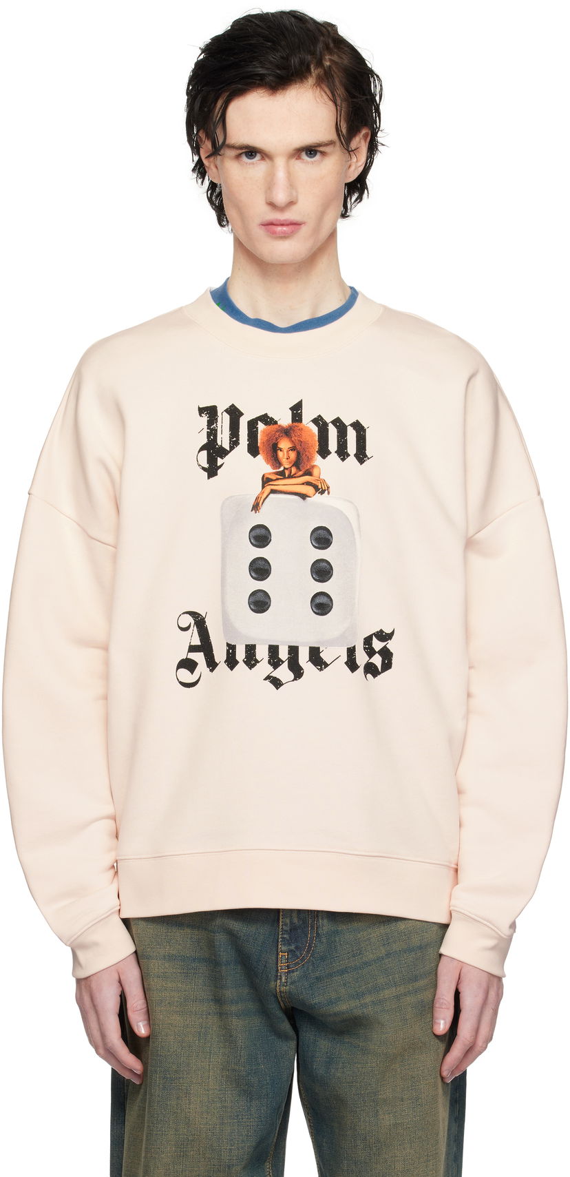 Dukserice Palm Angels Holly Pin Up Graphic Sweatshirt Ružičasta | PMBA080S25FLE0033C10