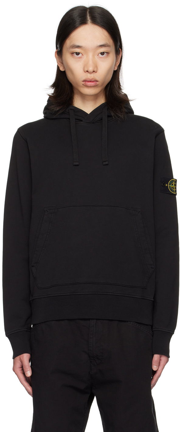 Dukserice Stone Island Black Patch Hoodie Crna | 811564151, 0