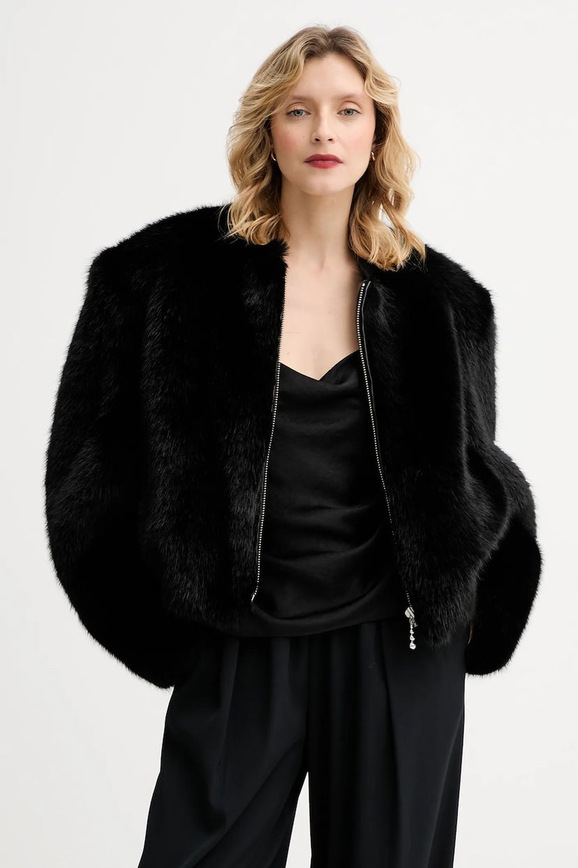 Jakna STAND STUDIO Karly Faux Fur Winter Jacket Crna | 66411.9163