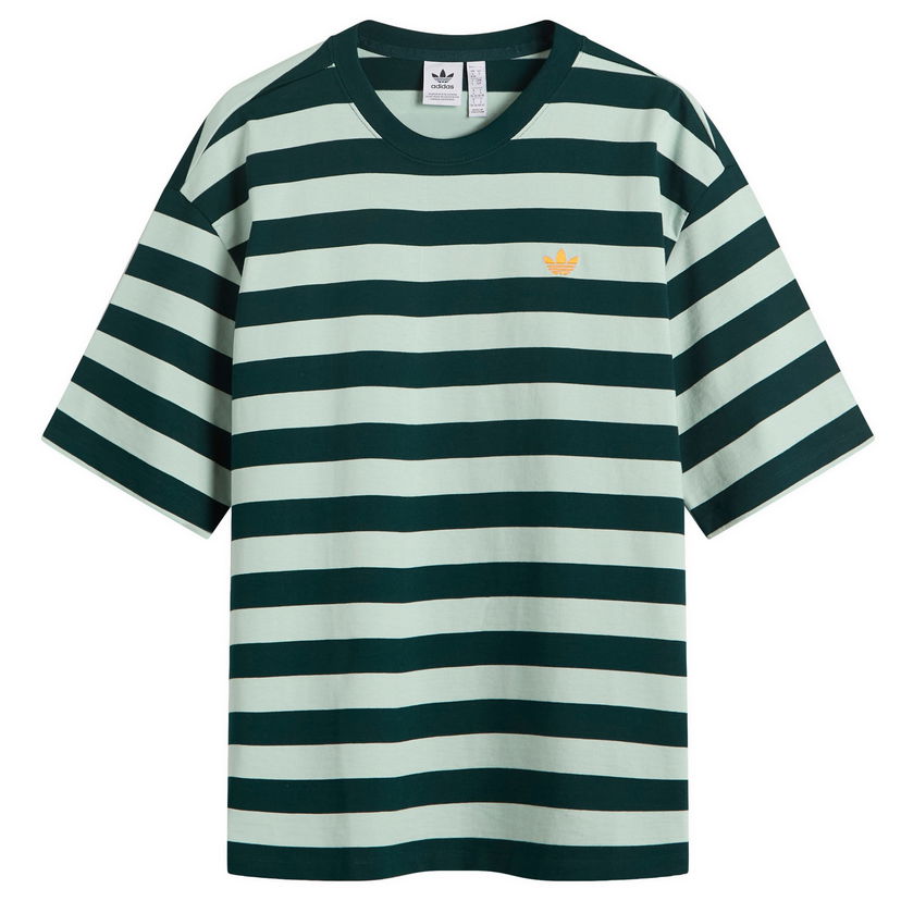 Majica kratkih rukava adidas Originals Women's Striped T-Shirt Zelena | KF2322