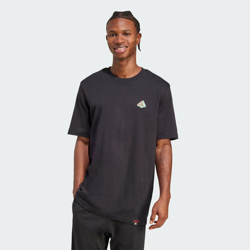 Majica kratkih rukava adidas Performance Mini Pizza Graphic T-Shirt Crna | JM6483
