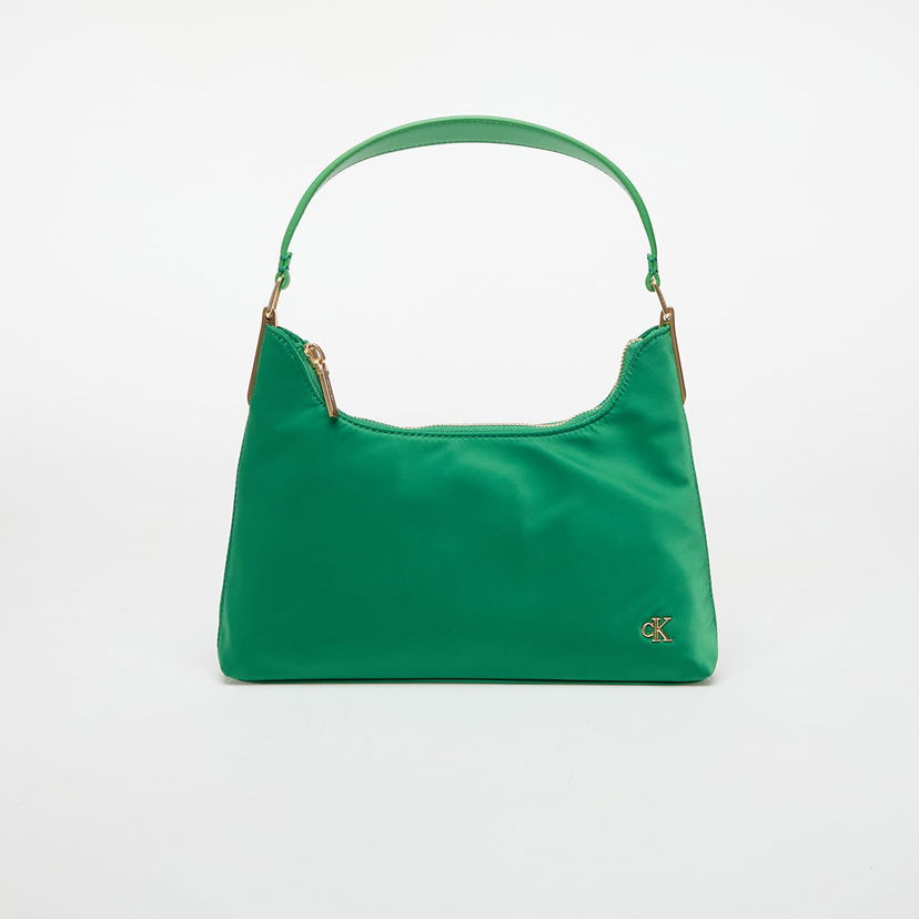 Ručna torbica CALVIN KLEIN Calvin Klein Jeans Satin Nylon Small Shoulder Bag Zelena | LV04K3219G 0K6