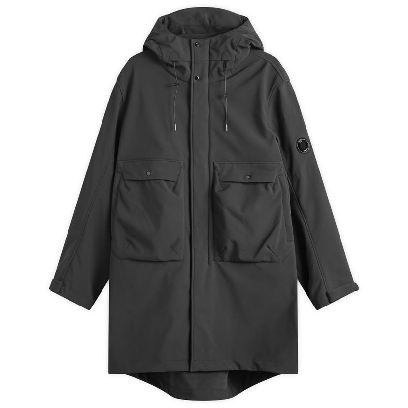 Parka C.P. Company Hooded Shell Parka Jacket Crna | CMOW008A-006097A-999
