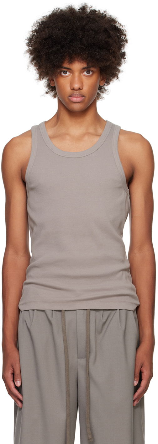 Majica bez rukava Entire Studios Rib Tank Top Siva | ES2155SA