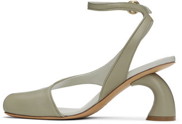 Dodaci Dries Van Noten Dries Van Noten Asymmetrical Heeled Sandals Zelena | WS251-1304-112, 2