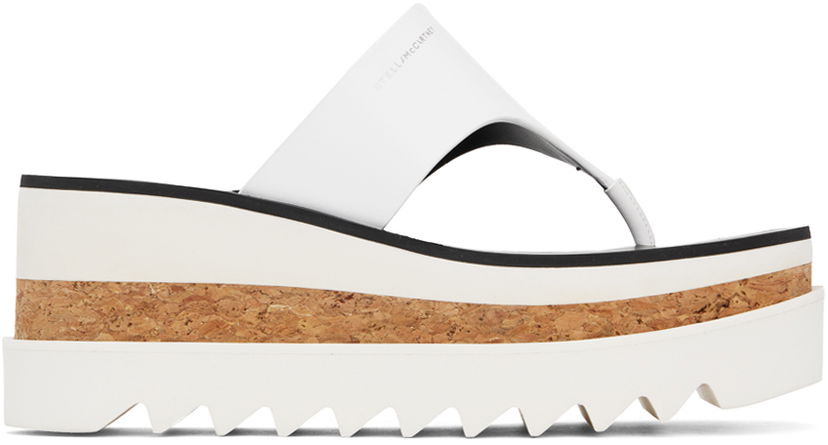 Tenisice i cipele Stella McCartney Sneak-Elyse Platform Thong Sandals Bijela | 810362AP00P0