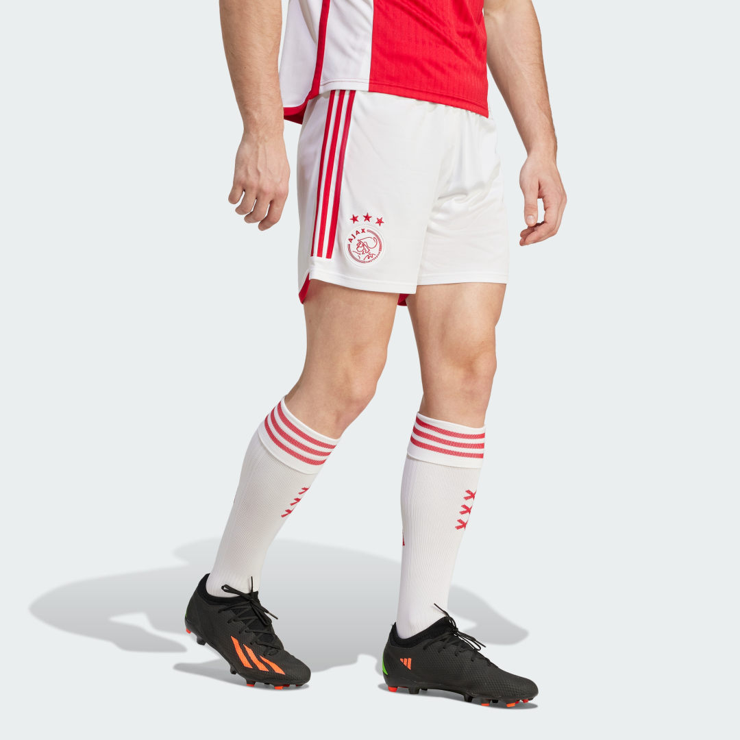 Kratke hlače adidas Originals Ajax Amsterdam 23/24 Home Shorts Bijela | HZ7736, 0