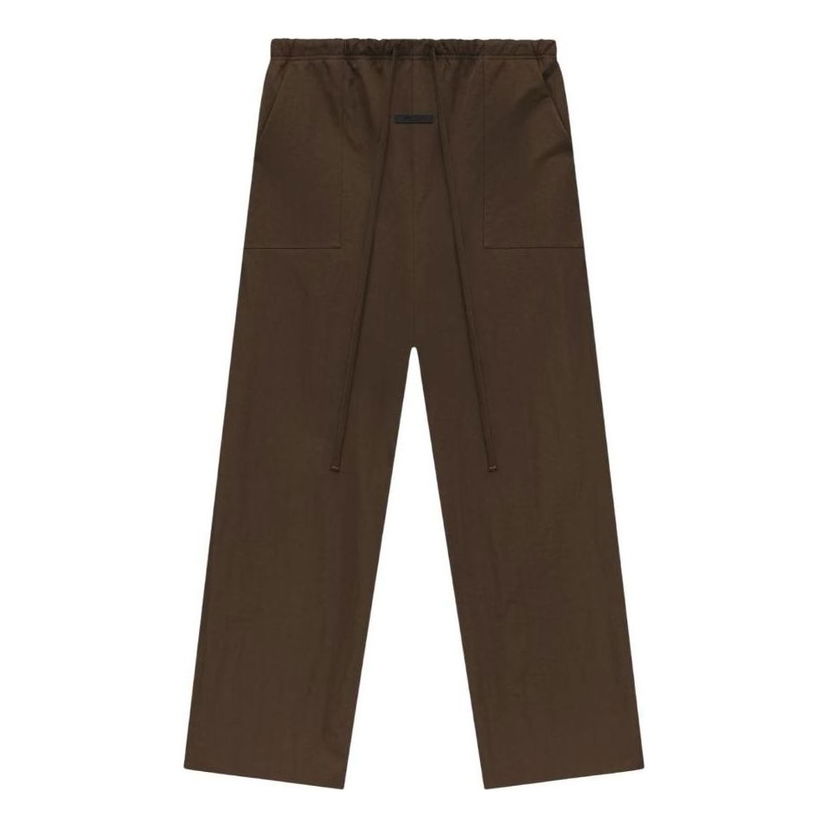 Hlače Fear of God Fear of God Essentials SS25 Textured Nylon Utility Pants Smeđa | 130HO244805F