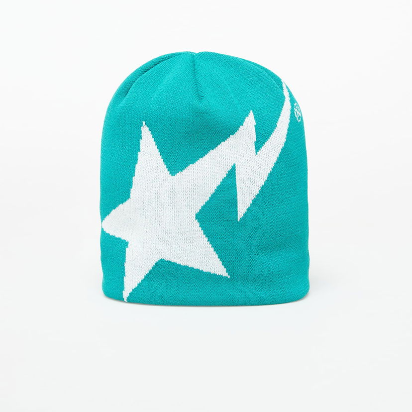 Kapica BAPE A BATHING APE Sta Knit Cap Tirkiz | 001HTL301004MGRN