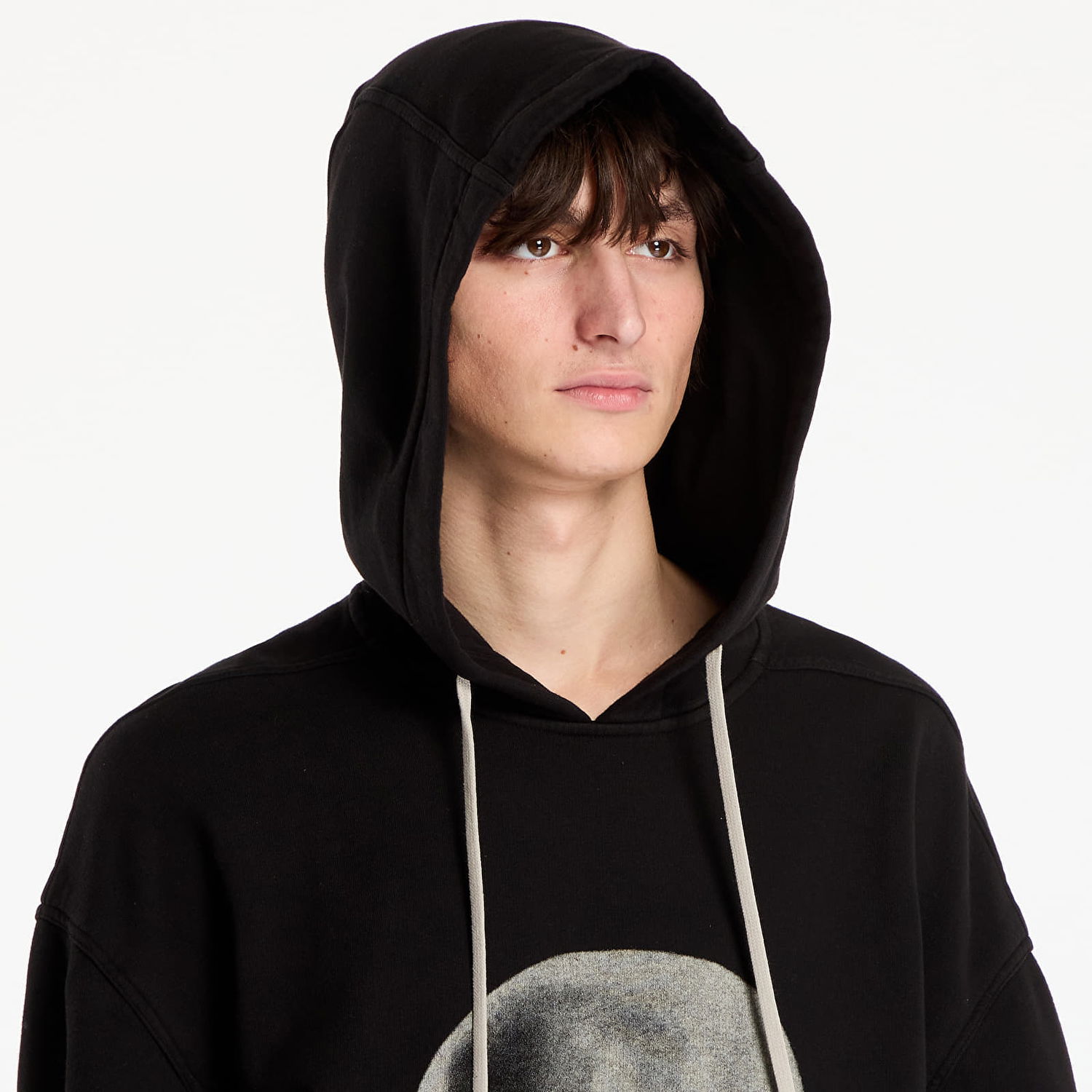 Dukserice Rick Owens Rick Owens DRKSHDW Peter Graphic Hoodie Crna | DU02E7280 FEP1P 0908, 1