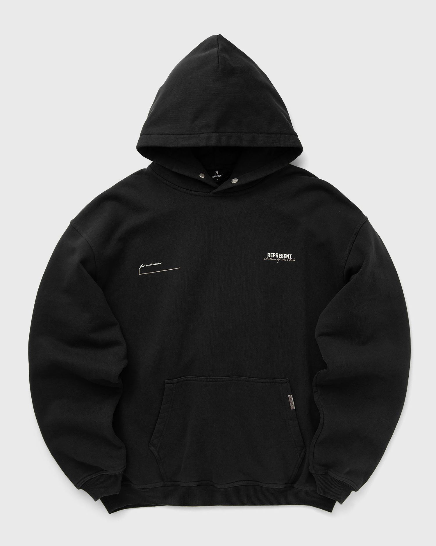 Dukserice Represent Clo Represent PATRON OF THE CLUB HOODIE Crna | MLM4270-001, 0