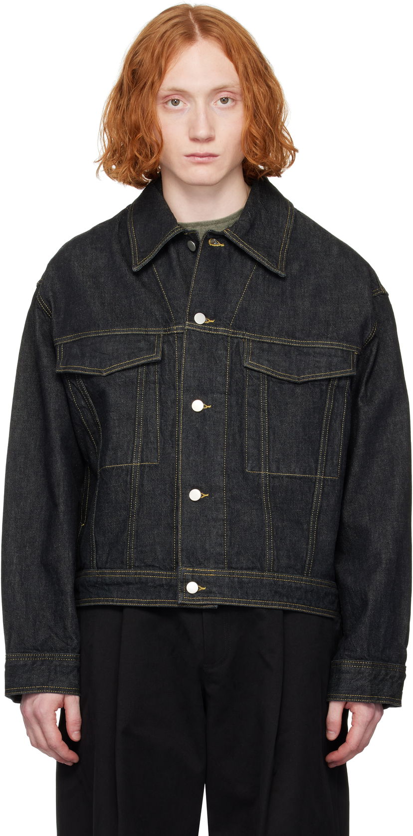 Jakna Studio Nicholson Studio Nicholson Stein Denim Jacket Plava | STEIN SNM - 1299