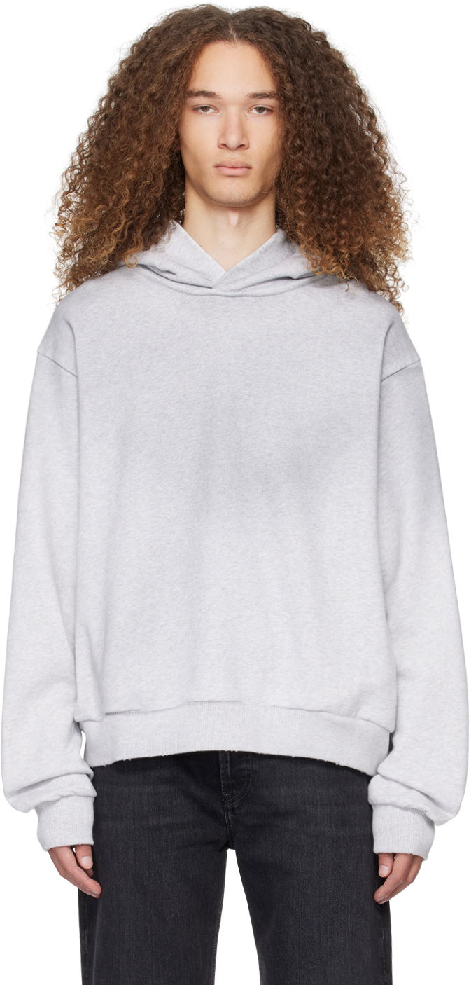 Dukserice Acne Studios Distressed Hoodie Siva | CI0159-