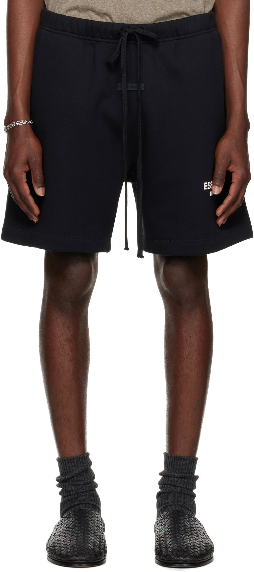 Kratke hlače Fear of God Fear of God ESSENTIALS Classic Sweat Shorts Crna | 160AS252000F