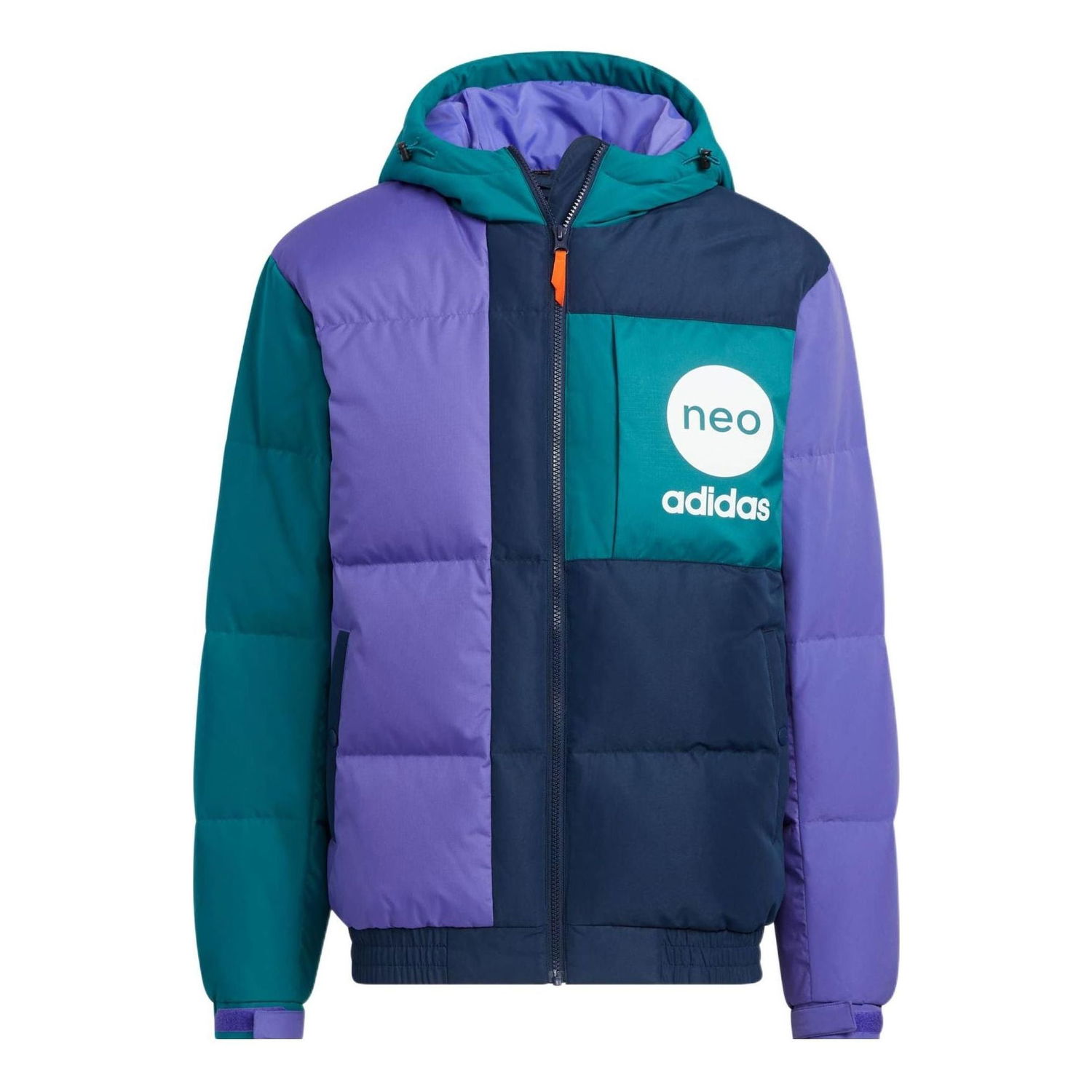 Pernata jakna adidas Originals Neo Vbe Color Block Puffer Jacket Ljubičasta | HN4781, 0