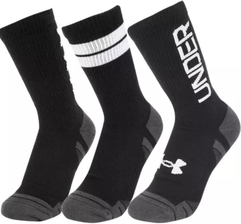 Čarape Under Armour 3-pack Tech Crew Socks Crna | 1379515-002
