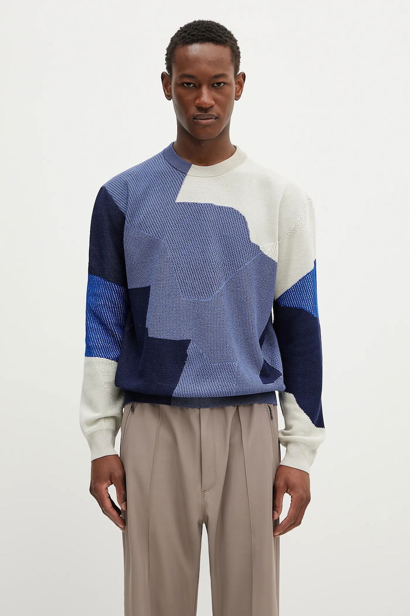 Džemper Paul Smith Paul Smith Abstract Panelled Knit Sweater Višebojno | M1R.266Z.P02684