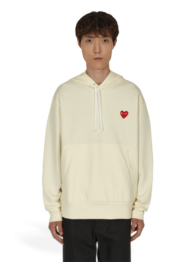 Dukserice Comme des Garçons Heart Hooded Sweatshirt Bež | P1T174 3
