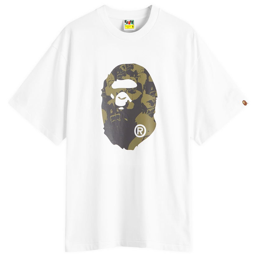Majica kratkih rukava BAPE Shark College Logo T-Shirt Bijela | 001TEK801306M-WHT