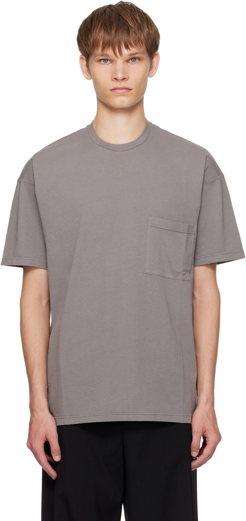 Majica kratkih rukava The Row The Row Niels Pocket T-Shirt Siva | 1112-K569