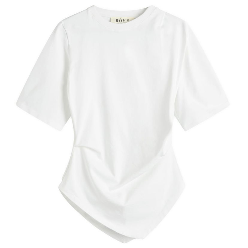 Majica kratkih rukava Róhe Re-Invented Twisted T-Shirt Bijela | 416-20-206