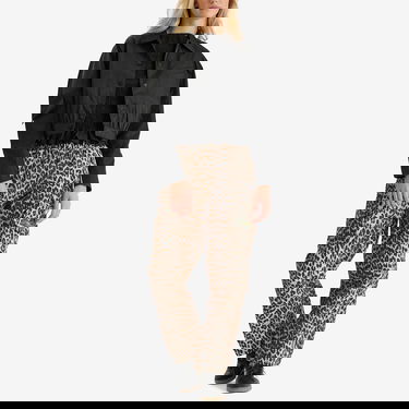 Bomber jakna GANNI Ganni Duchesse Nylon Short Jacket Crna | W0462, 4