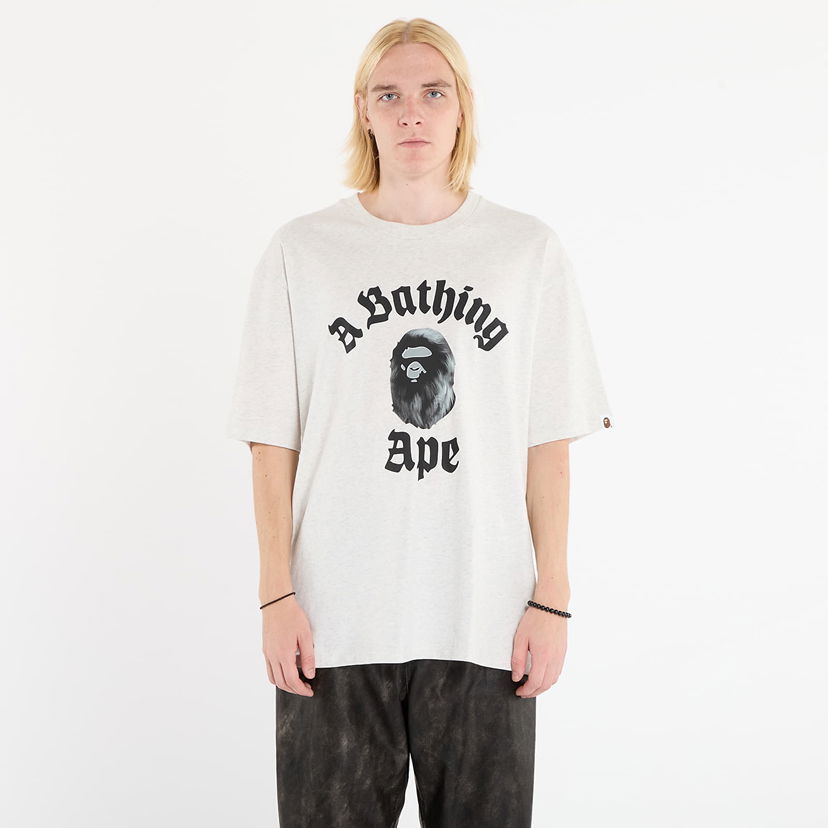 Majica kratkih rukava BAPE College Relaxed Fit T-Shirt M Siva | 001TEL801330MGRA