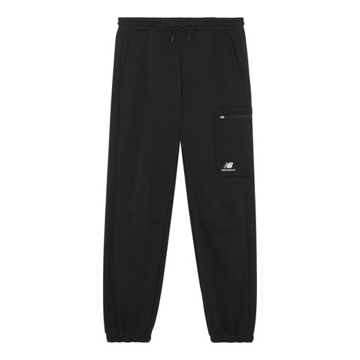 Trenirka New Balance Fleece Joggers With Logo Crna | 6LB42123-BK, 0