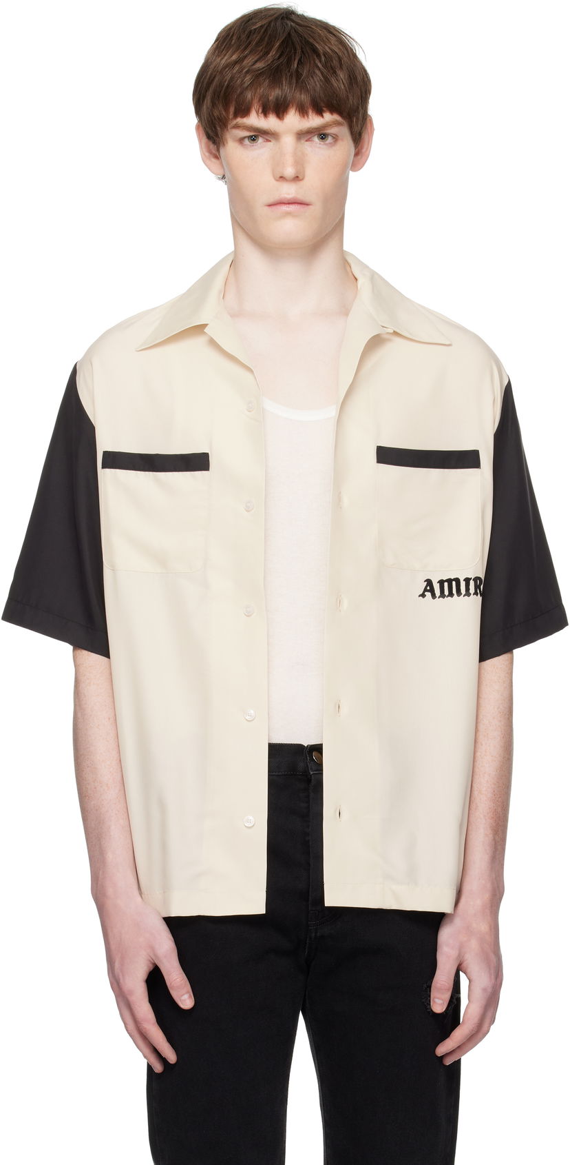 Košulja AMIRI AMIRI 'Try It' Bowling Shirt Crna | AMSTCA1149