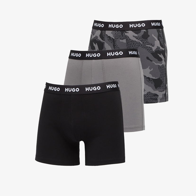 Bokserice BOSS Boxerky Hugo Boxer Briefs 3-Pack Design Multicolor Crna | 50532559-960
