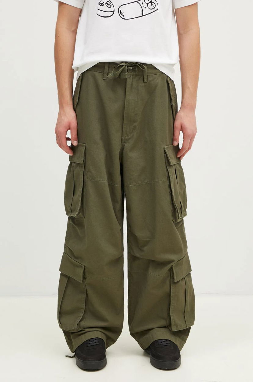 Cargo hlače Vans Premium Classics LX Baggy Cargo Pants Zelena | VN000HMYKCZ1