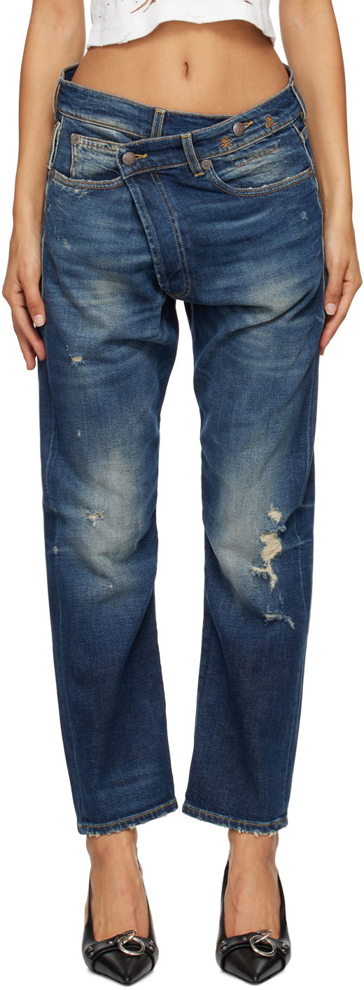 Jeans R13 R13 Crossover Jeans Plava | R13W2048-D144C